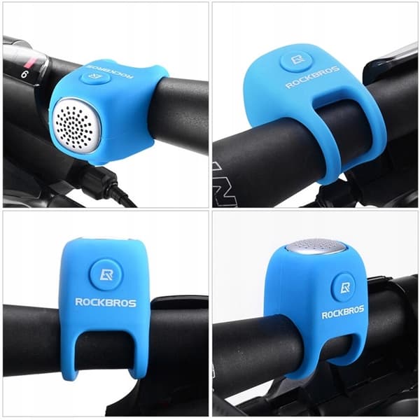 Rockbros Elektronisk Cykel Ring klocka - Blå Blå