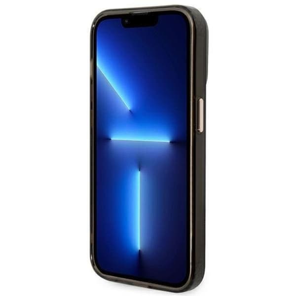 GUESS iPhone 14 Pro Max Skal Magsafe Guld Outline Translucent - Black