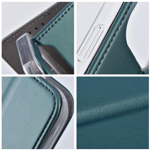 Xiaomi Redmi Note 13 Pro 5G Plånboksfodral Smart Magento - Mörkgrön