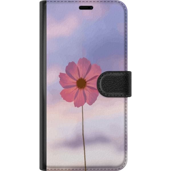 Pungcover til Samsung Galaxy A32 5G med lyserød blomst