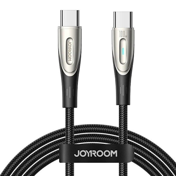Joyroom USB-C till USB-C kabel 1.2m Stralight Series - Svart Svart