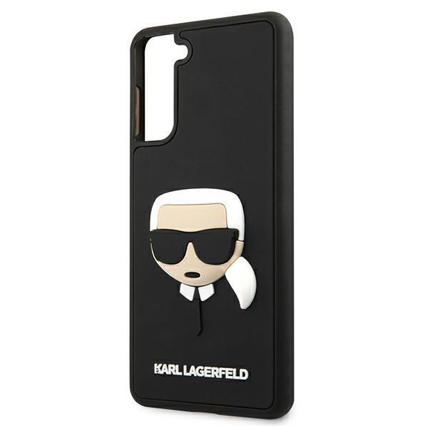 Karl Lagerfeld Skal Galaxy S21 Plus 3D Rubber Karl`s Head - Svar Svart