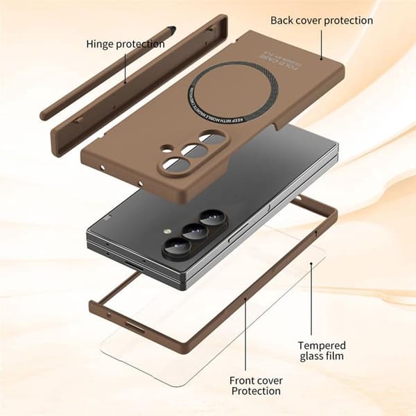 Mobilskal För Galaxy Z Fold 8 MagSafe med Stylus - Svart