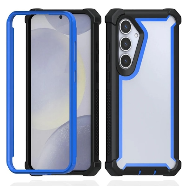 Mobilskal till Galaxy S25 TPU + PC Shockproof - Blå Blå