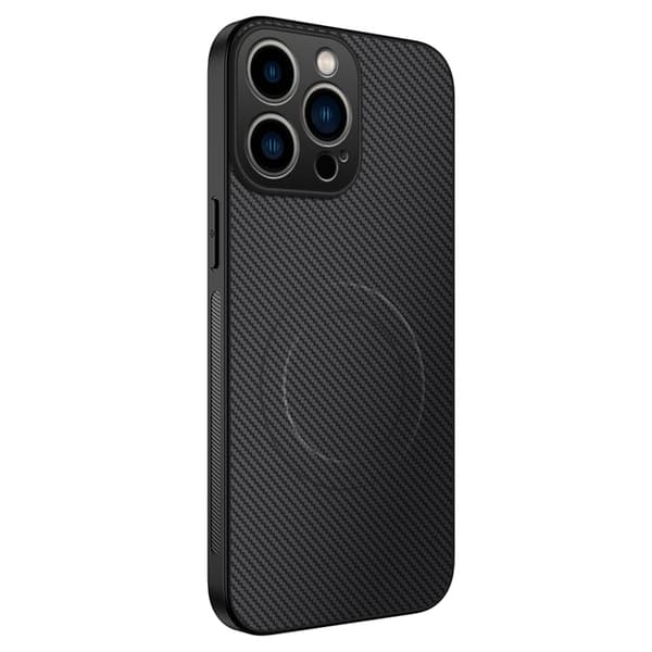 WANLONFENG Mobilskal till iPhone 13 Pro Max MagSafe Carbon TQ Svart