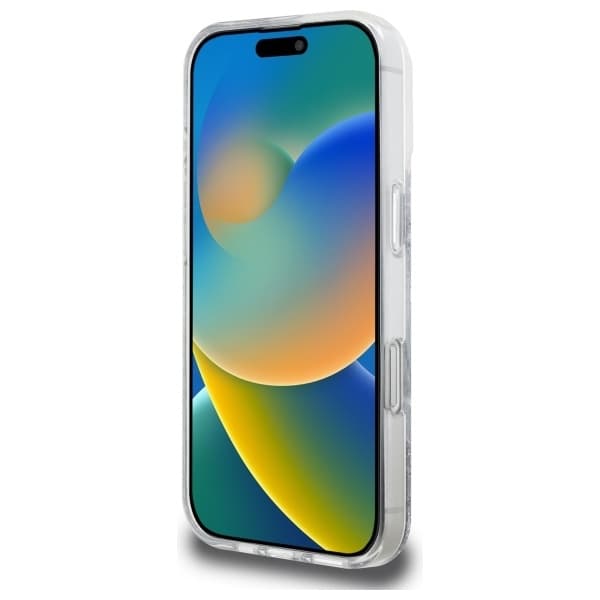 Guess telefontaske til iPhone 16 Pro MagSafe harpiksgradientglitter