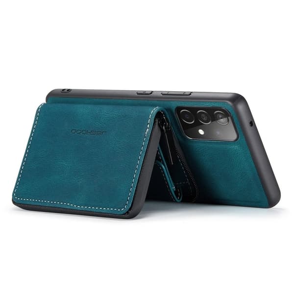 JEEHOOD Samsung Galaxy A53 5G Konstläder Plånboksfodral Magnetisk Blå