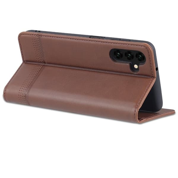 AZNS Samsung Galaxy A13 5G Plånboksfodral Konstläder - Brun