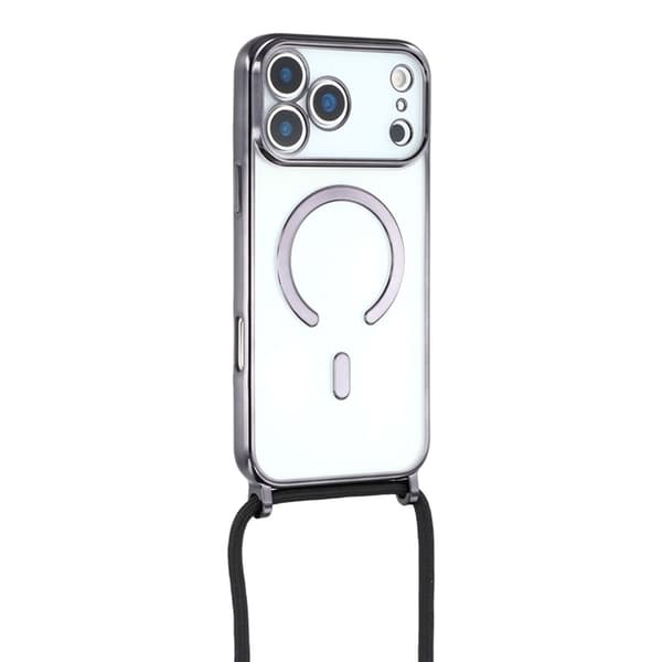 Mobilskal till iPhone 17 Pro MagSafe Electroplating Edge TPU - Svart Svart