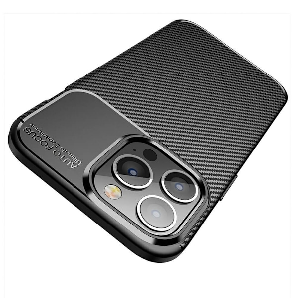 Carbon Fiber Mobilskal till Apple iPhone 13 Pro - Svart Svart