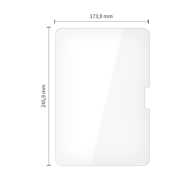 [2-Pack] Tech-Protect iPad Pro 11" skærmbeskytter i hærdet glas Transparent