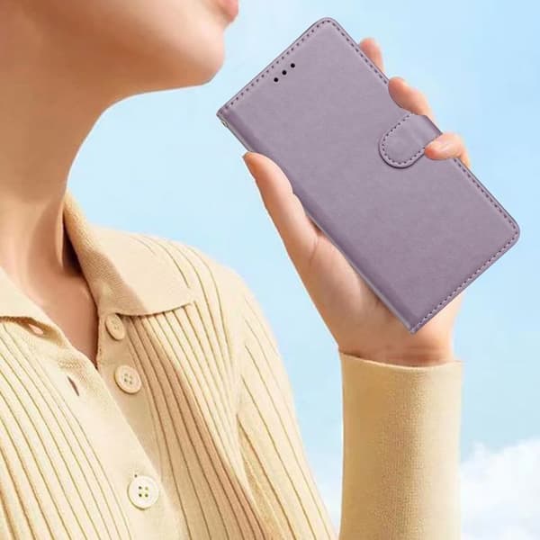 Samsung Galaxy S26 Plus Plånboksfodral Konstläder Ställfunktion - Lila