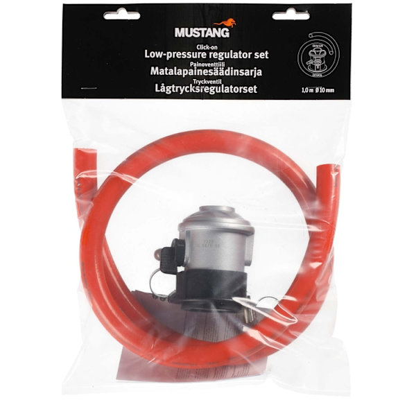Mustang Regulatorset med tryckventil FI/NO/DK Röd