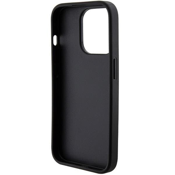 Guess Mobilskal till iPhone 15 Pro Max Grip Stand Saffiano Strass Black