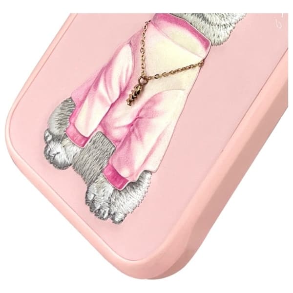 Nimmy Mobilskal till iPhone 16 Pro Glasses Cool Cat - Rosa Rosa