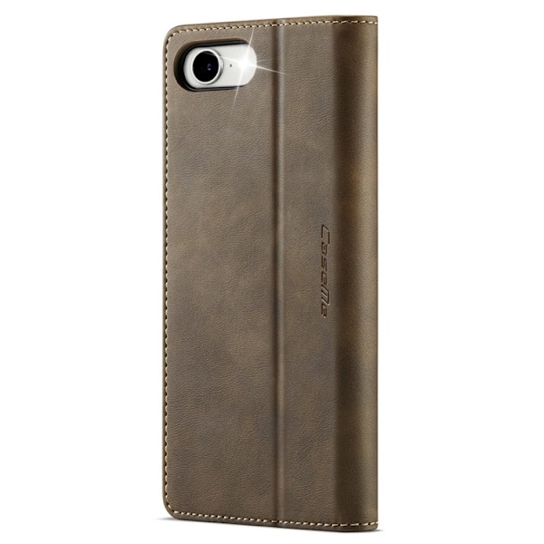 Caseme iPhone 16e Plånboksfodral RFID Blocking - Coffee Brun