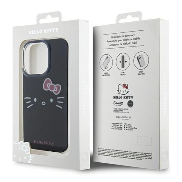 Hello Kitty iPhone 14 Pro Max Mobilskal IML Kitty Face - Svart Svart