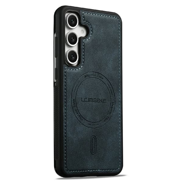 LC.IMEEKE Mobilskal för Samsung Galaxy S26 Plus Magnetiskt PU + TPU - Blå