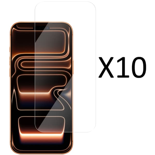 [10-Pack] Champion Härdat Glas Skärmskydd för iPhone 18 Pro/17 Pro - Clear