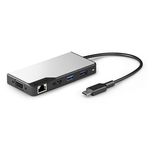 ALOGIC USB-C Fusion MAX 6-i-1-Hubb V2 HDMI, USB, Ethernet och PD – Rymdgrå