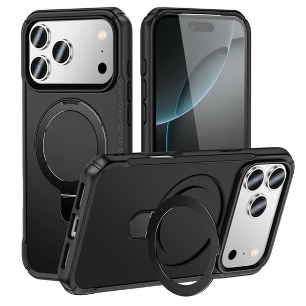 Mobilskal till iPhone 17 Pro MagSafe Rotating Kickstand - Svart Svart