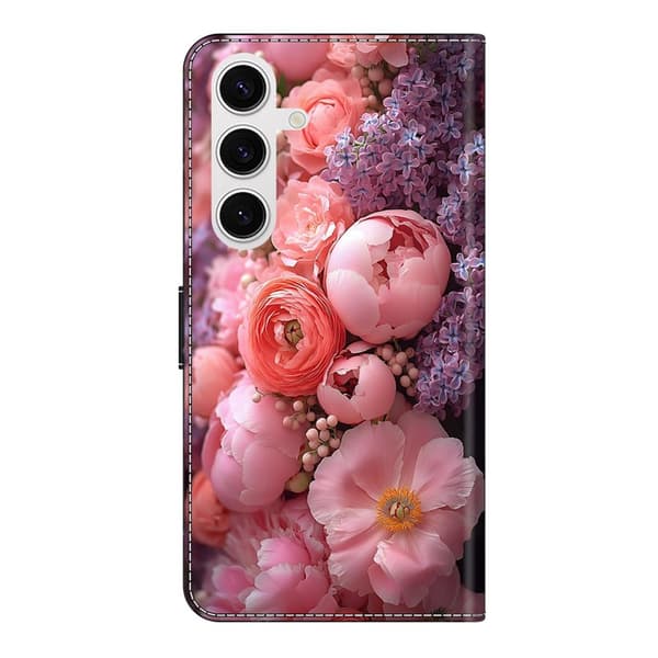 Plånboksfodral för Samsung Galaxy S26 Plus Konstläder Mönster - Ranunculaceae
