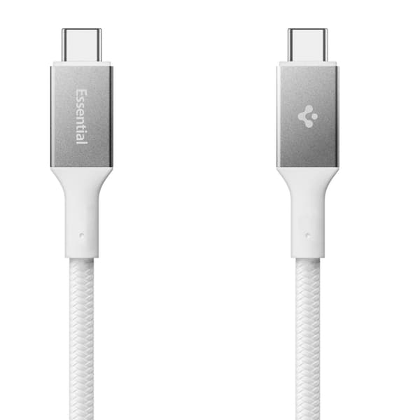 Spigen USB-C till USB-C kabel 1m 100W - Vit Vit