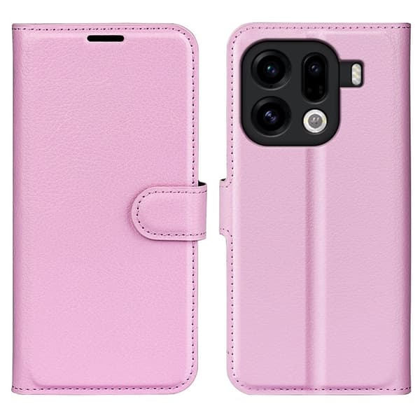 AMORUS Oppo Find X9 Pro 5G Plånboksfodral Konstläder - Rosa