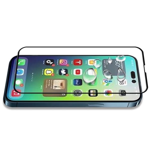 MOCOLO iPhone 14 Pro Max Härdat Glas Skärmskydd Full Glue HD - Svart Black