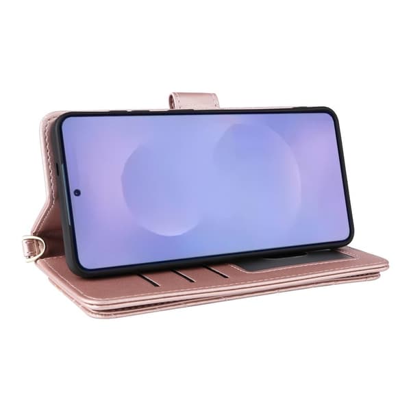 Samsung Galaxy S26 / S26 Pro Plånboksfodral Konstläder - Rosa