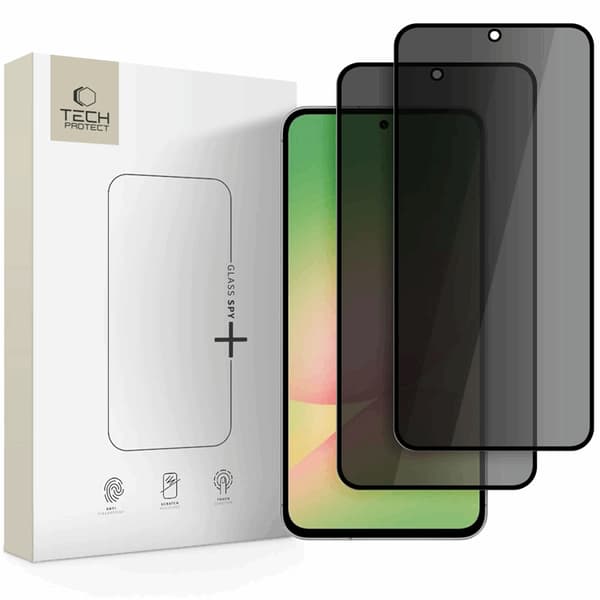Tech-Protect [2-Pack] Galaxy A36/A56 5G Härdat Glas Skärmskydd Spy Plus Privacy Svart