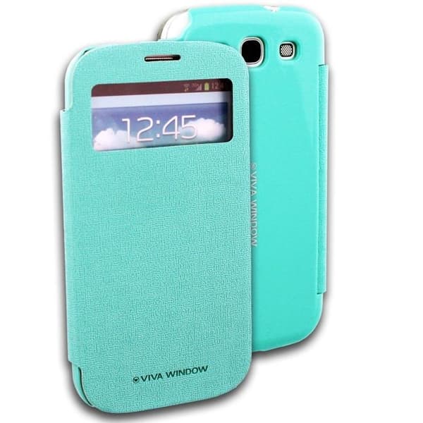 Mercury Viva Window Plånboksfodral till Samsung Galaxy S3 i9300 (Mint) Blå