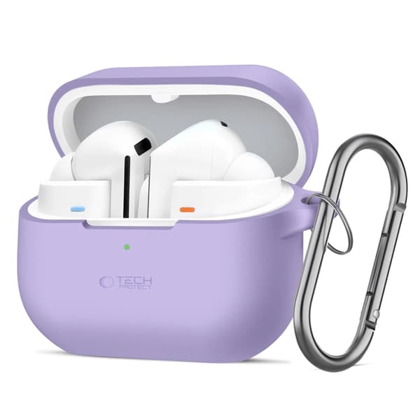 Tech-Protect Galaxy Buds 3/3 Pro Cover Silikonekrog - Lavendel Lila