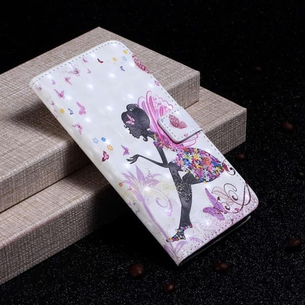 iPhone 14 Plus Plånboksfodral Folio Flip - Girl Flerfärgad