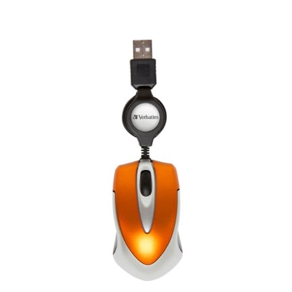 Verbatim Optisk Mus USB-A 1000dpi Go Mini - Orange Orange