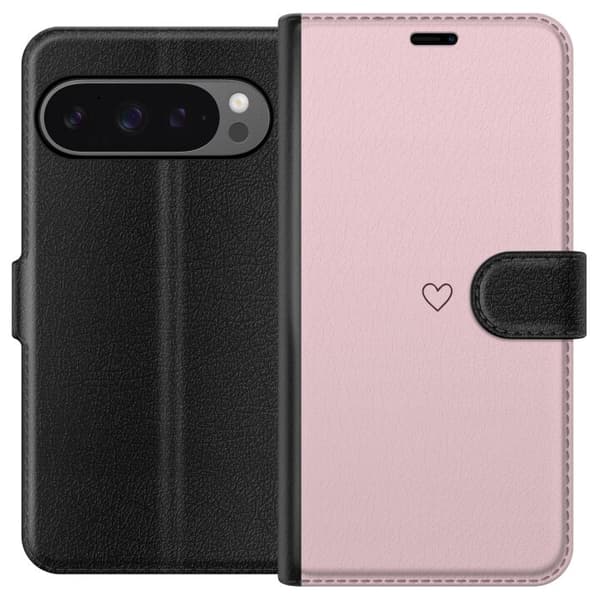 Plånboksfodral till Google Pixel 9 Pro XL med Litet Hjärta
