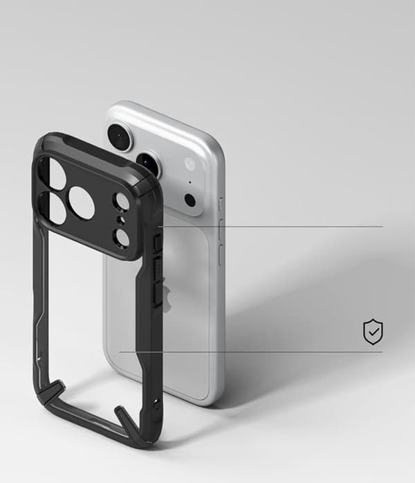 Ringke Mobilskal För iPhone 18 Pro Max/17 Pro Max Fusion X - Svart Svart