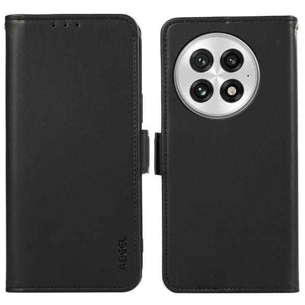 ABEEL Mobilskal till OnePlus 13 Konstläder med RFID-blockering - Svart