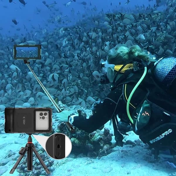 Tech-Protect Universala Vattentät Mobilväskor Diving - Svart Svart