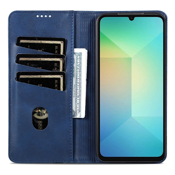 AZNS Samsung Galaxy S25 FE Plånboksfodral Konstläder - Blå