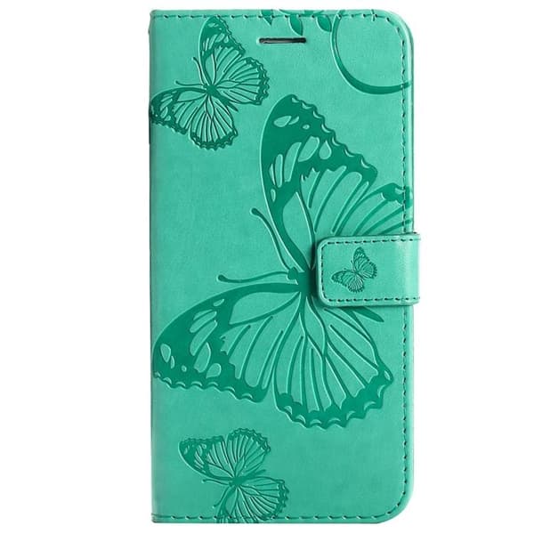 Butterfly Imprinted Cover Galaxy S22 Plus - Grøn Green