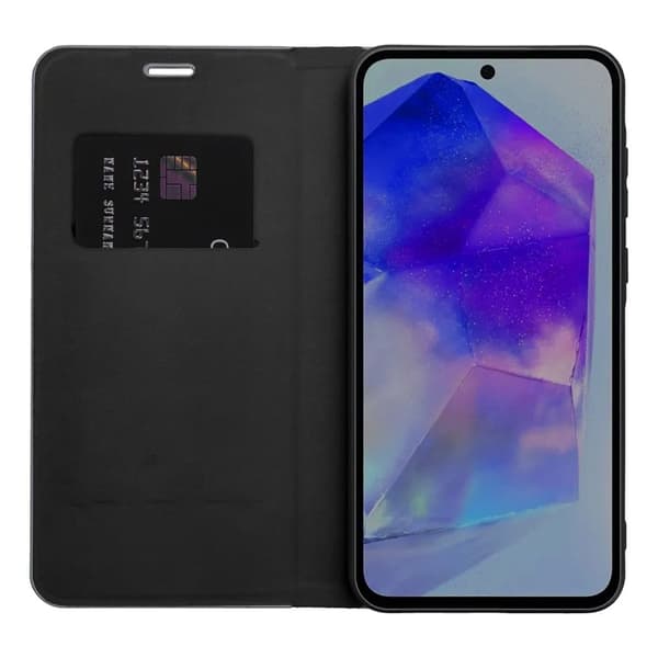 Xiaomi Redmi Note 14 4G Plånboksfodral Luna Carbon - Svart Svart