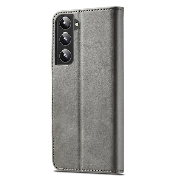 LC.IMEEKE Samsung Galaxy S21+ Plånboksfodral Konstläder - Grå