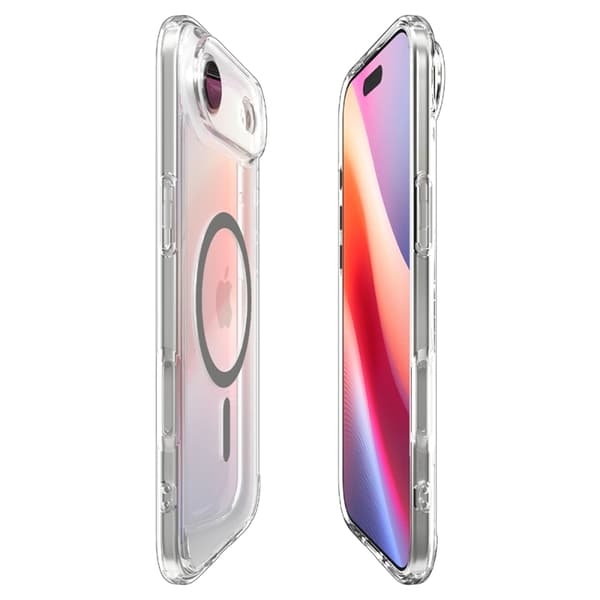 Spigen Mobilskal för Apple iPhone Air MagSafe Ultra Hybrid - Clear Graphite Vit