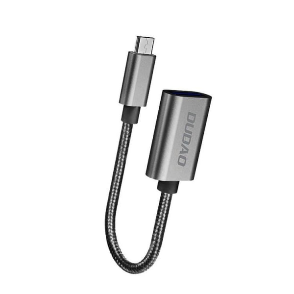 Dudao USB - micro USB 2.0 OTG adapter Kabel Grå grå