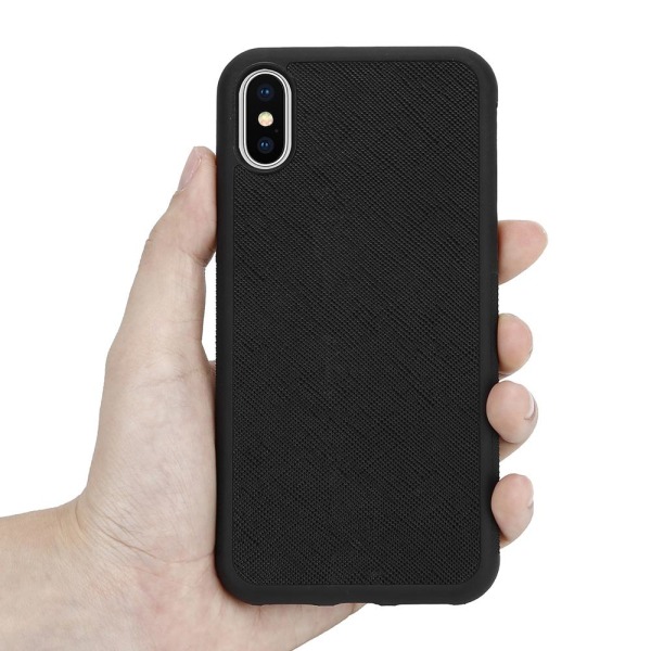 Boom Saffiano skal till iPhone X/XS - Svart Black