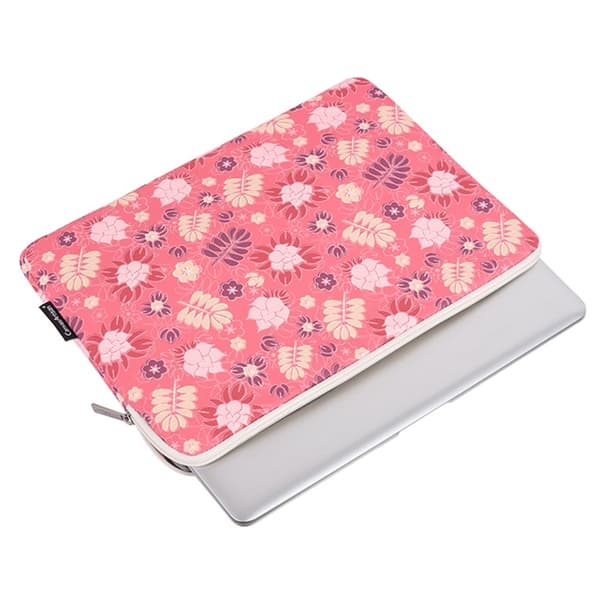 CANVASARTISAN Datorfodral 14'' Printing Leaf Flower H24-01 - Rosa Rosa