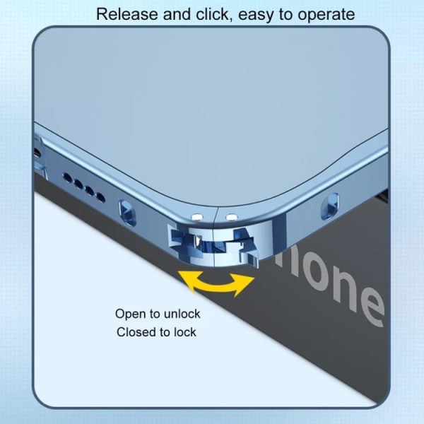 iPhone 14 Plus Cover Magsafe Metal Frame - Sort