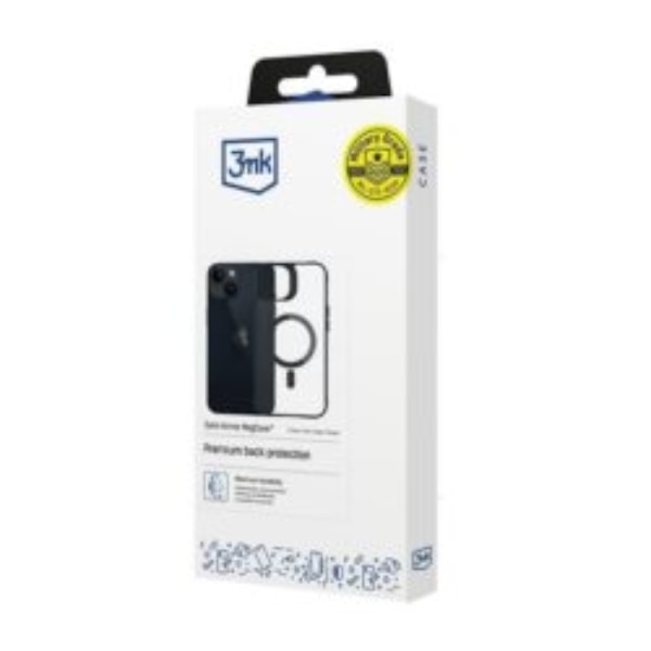 3MK telefontaske til iPhone 14 Plus MagSafe Satin Armor - Sort Black