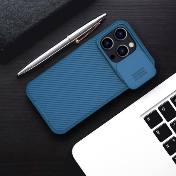 Nillkin iPhone 14 Pro Case Magsafe CamShield Pro Series - sininen